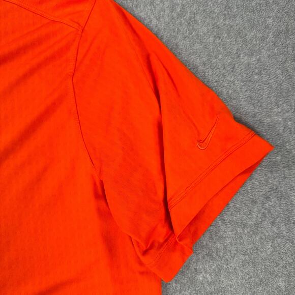 Nike Golf Dri Fit Polo Men's 2XL Tour Performance Orange Short Sleeve Collared - Picture 2 of 8